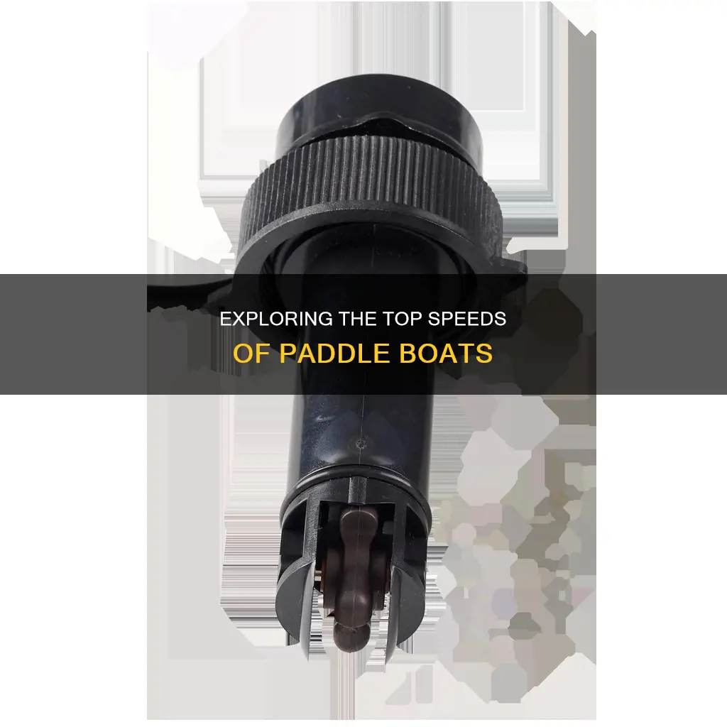 how fast does a paddle boat go