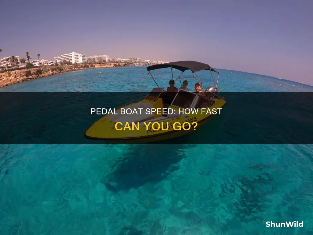 how fast does a pedal boat go