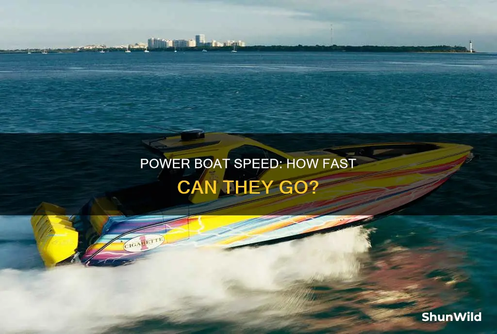 how fast does a power boat go