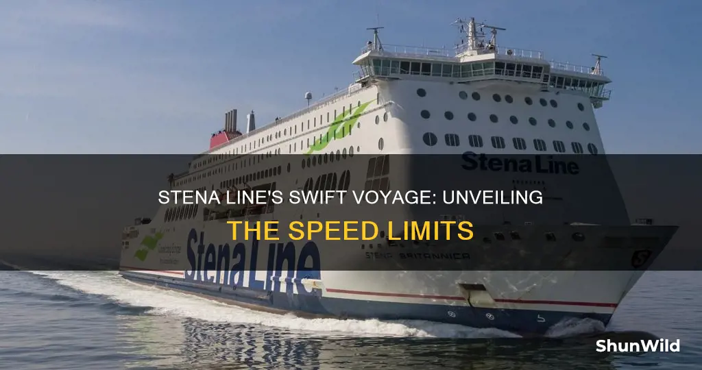 how fast does a stena line boat go