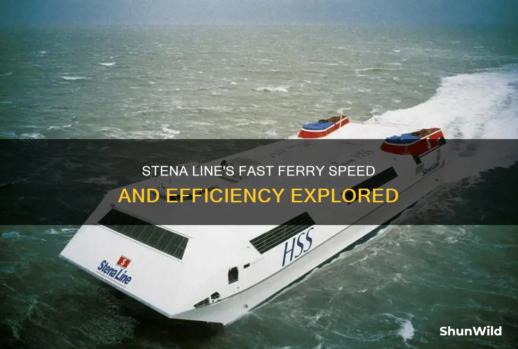 how fast does a stena line boat go