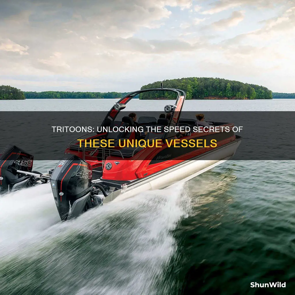 how fast does a tritoon boat go