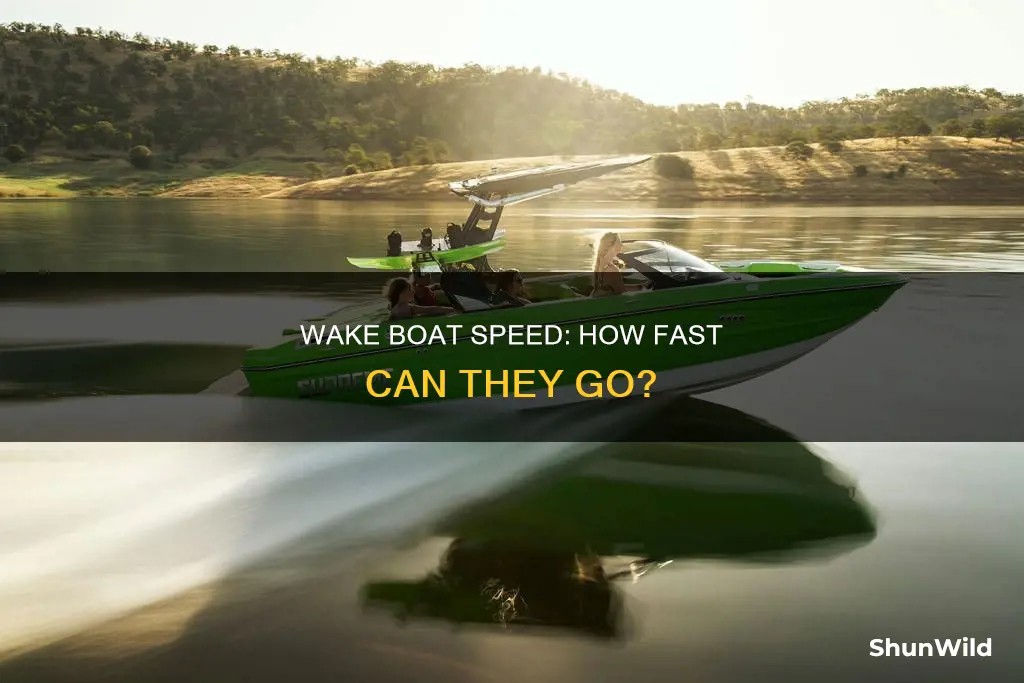 how fast does a wake boat go