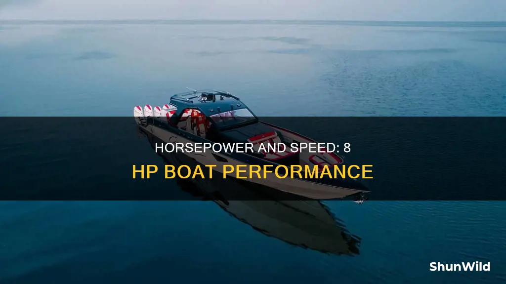 how fast does an 8 horsepower boat go