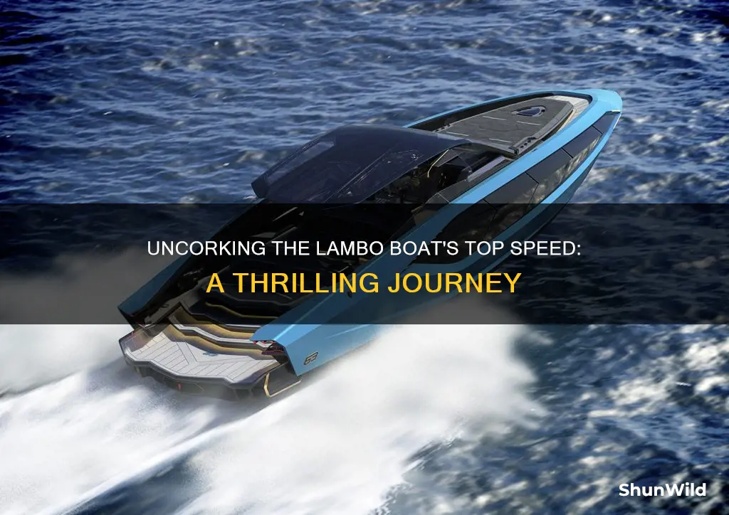 how fast does the lambo boat go