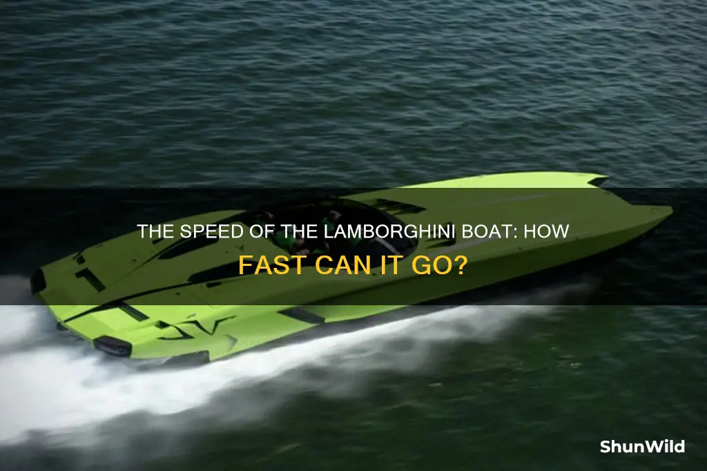 how fast does the lambo boat go