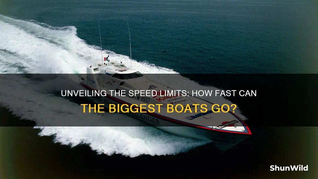 how fast does the largest boat go