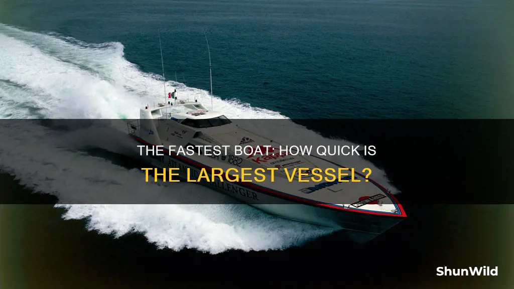how fast does the largest boat go