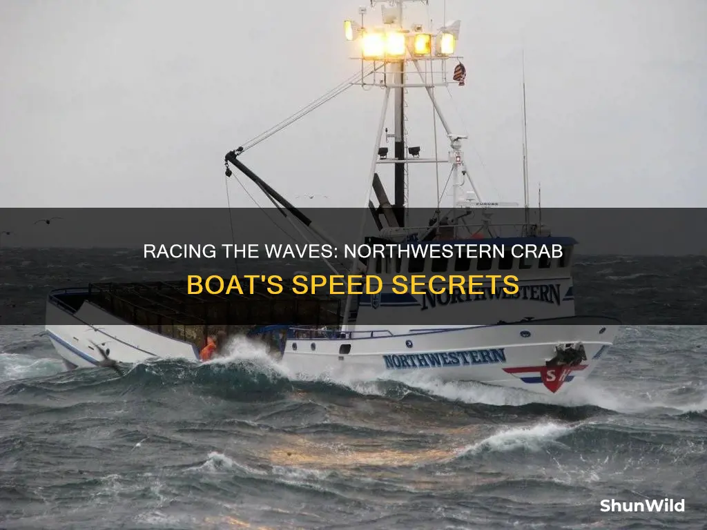 how fast does the northwestern crab boat go