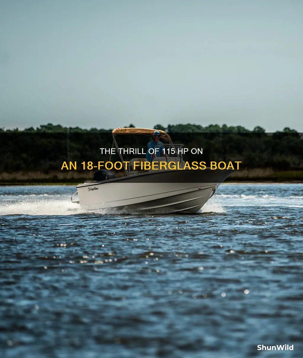how fast is 115 hp on 18 ft fiberglass boat