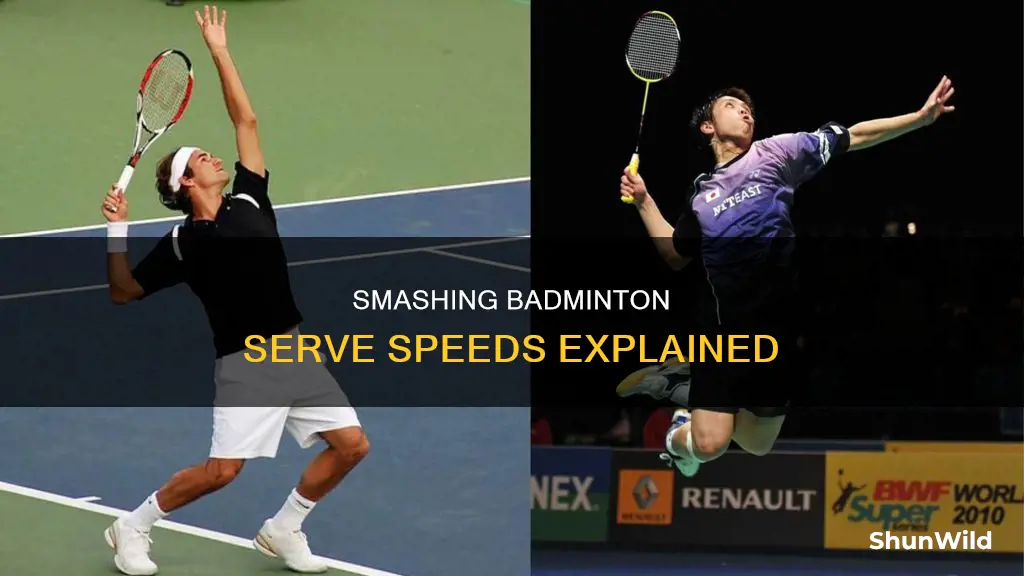 how fast is a badminton serve