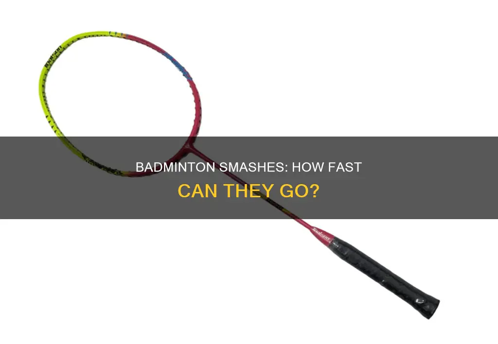 how fast is a badminton smash