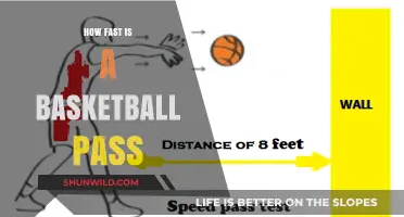 The Speed of Basketball Passing