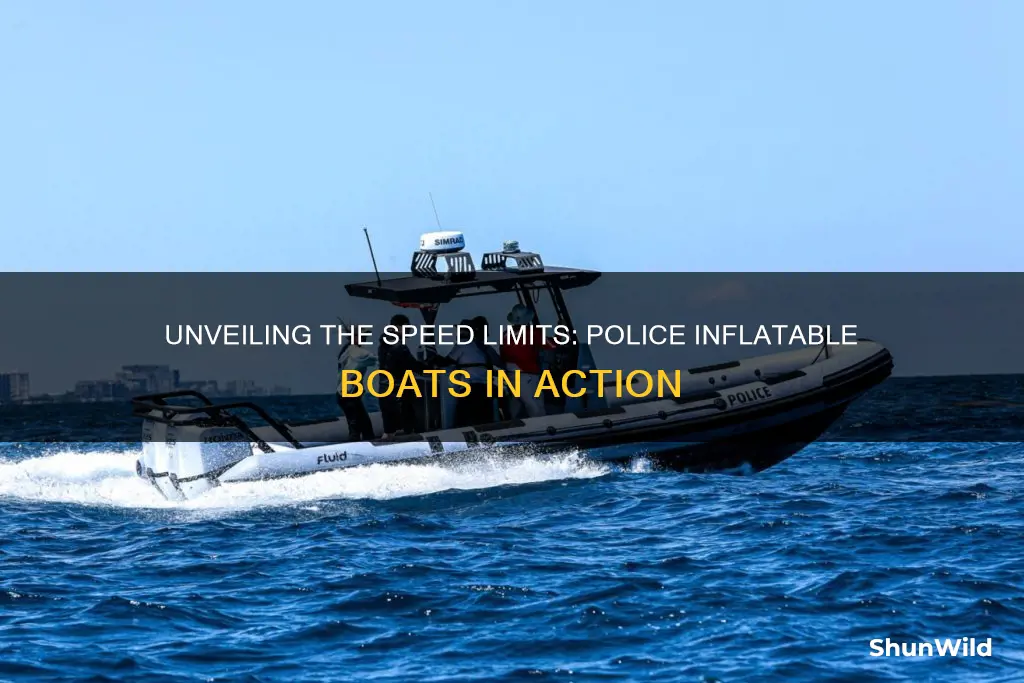 how fast is a police inflatable boat go