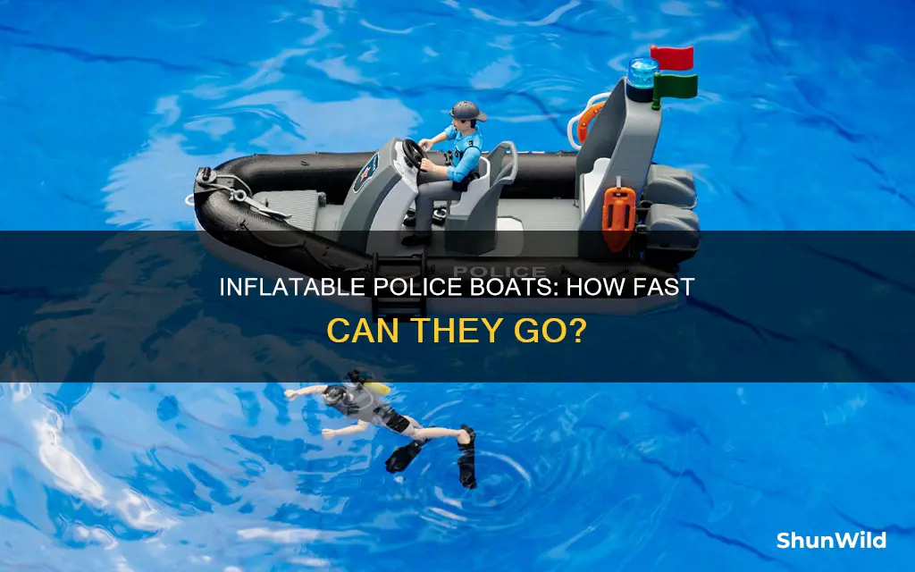how fast is a police inflatable boat go