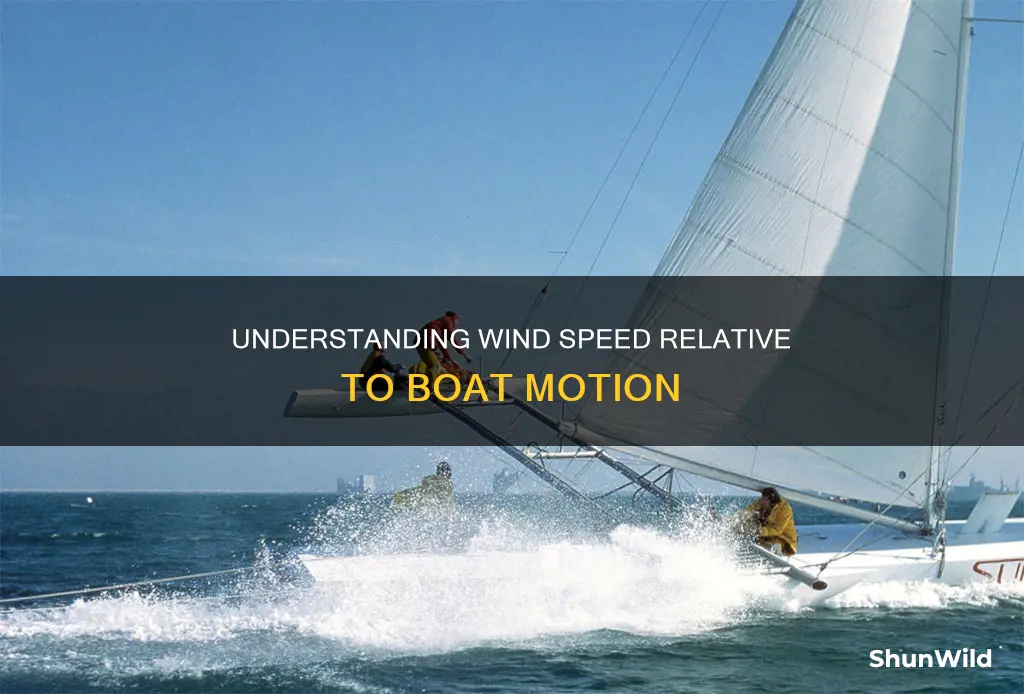 how fast is wind when boat is going 10 knots