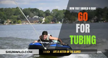 The Ideal Speed for Tubing Behind a Boat