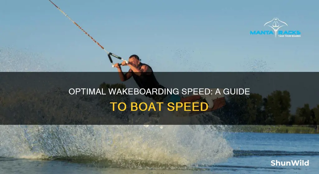 how fast should a boat go for wakeboarding