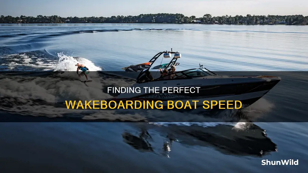 how fast should a boat go for wakeboarding