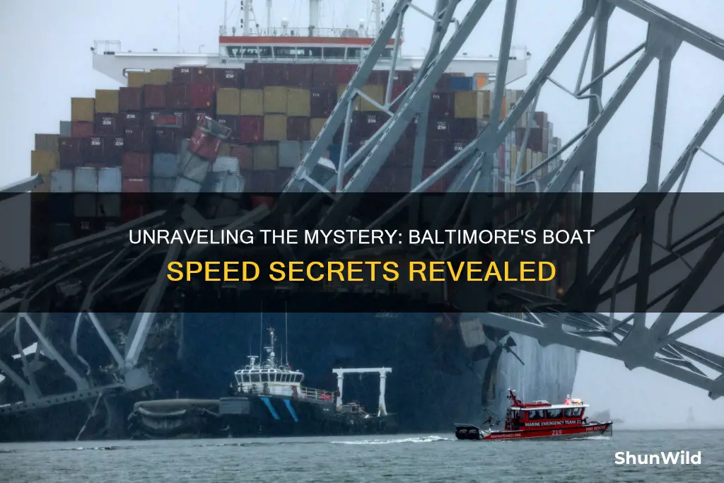 how fast was the boat going baltimore