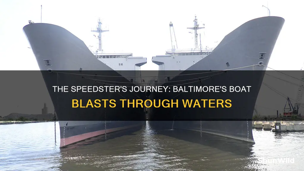 how fast was the boat going baltimore