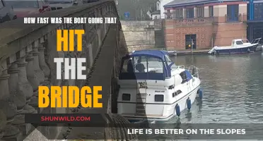 Speeding Boat Hits Bridge: How Fast Was It Going?