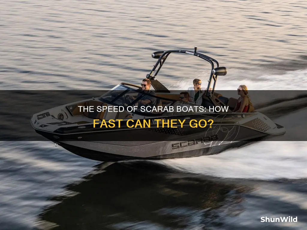 how fast will a scarab boat go