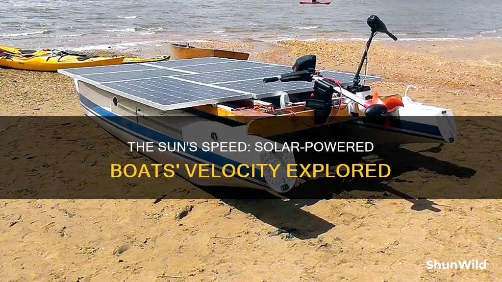 how fast will a solar powered boat go