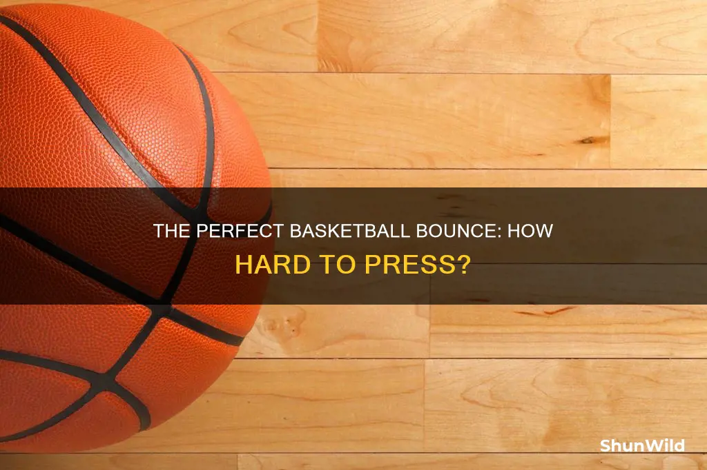 how hard should a basketball be