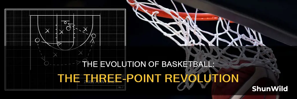 how has the three point shot changed basketball