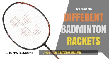 Badminton Rackets: Weight Differences and Their Impact