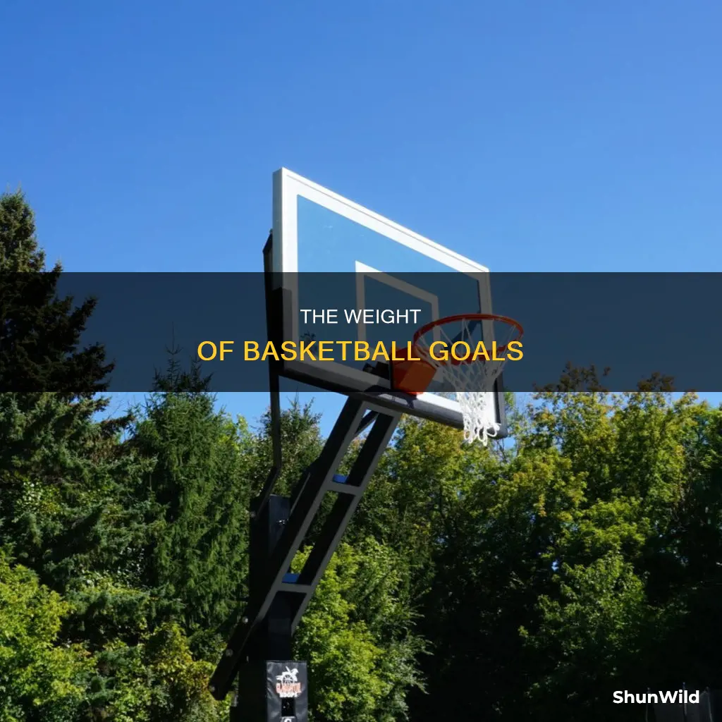 how heavy is a basketball goal