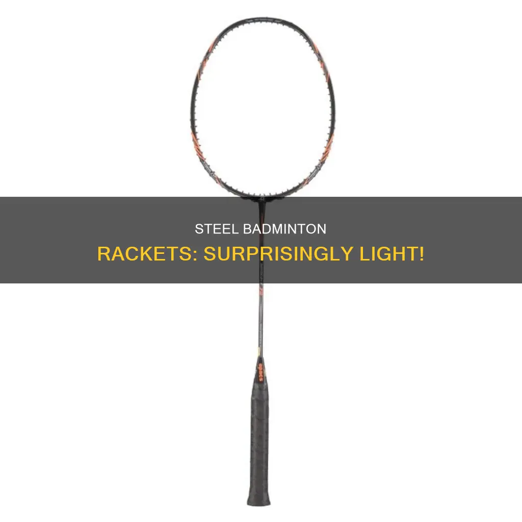 how heavy is a double steel frame badminton racket