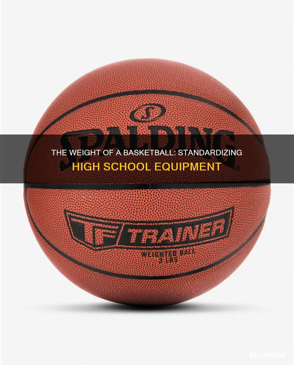 how heavy is a high school basketball