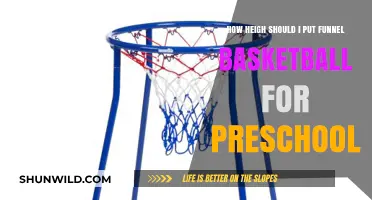Preschool Basketball: Setting the Right Funnel Height