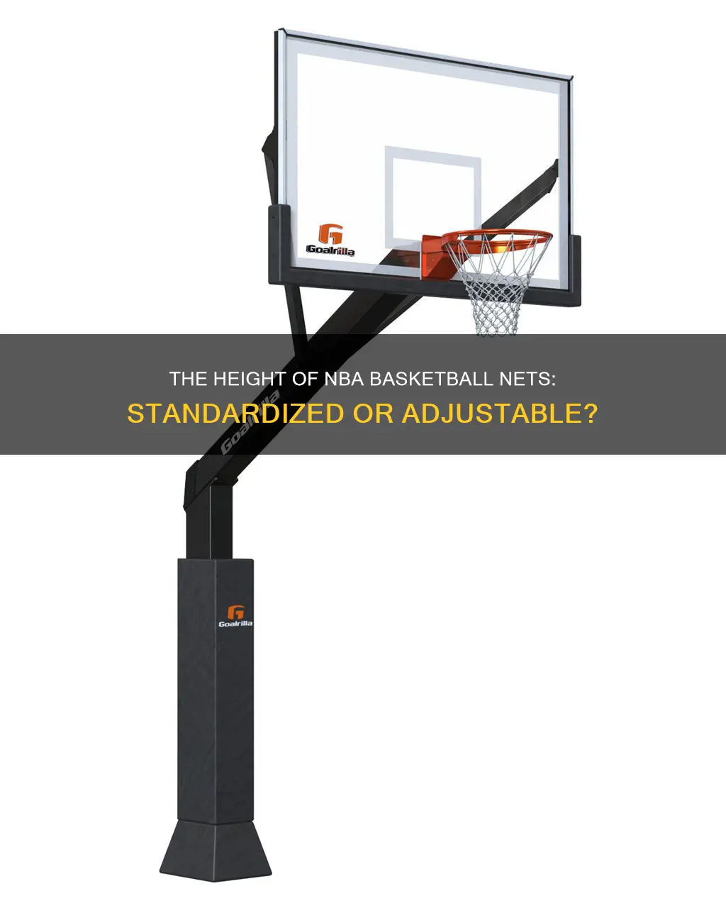 how high are basketball nets in nba