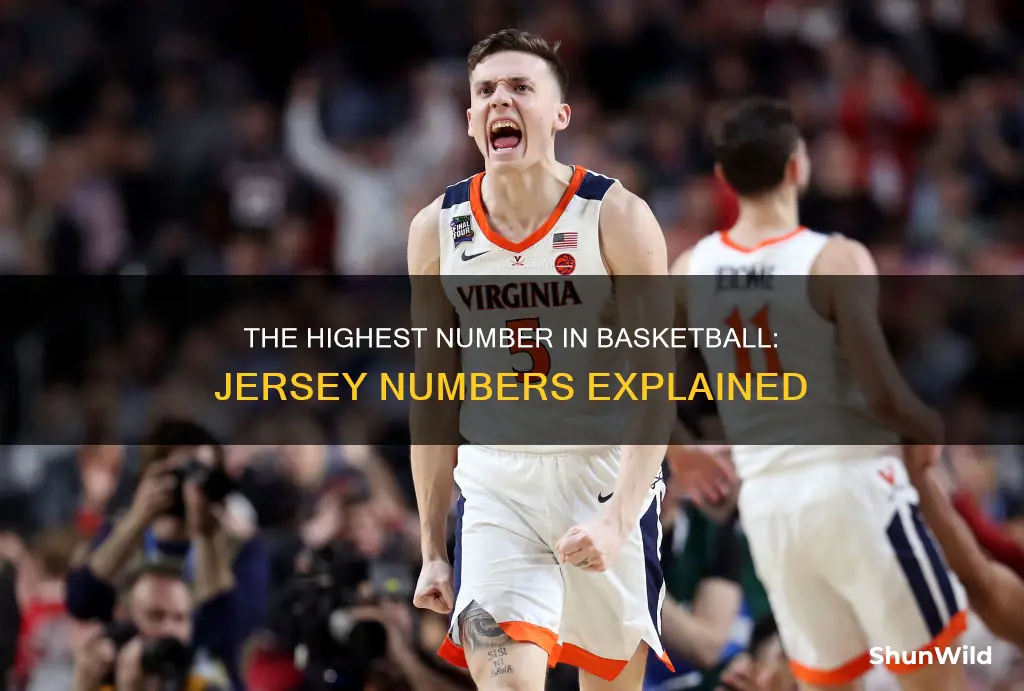 how high do basketball jersey numbers go