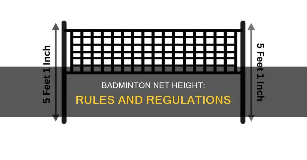 how high is a badminton net