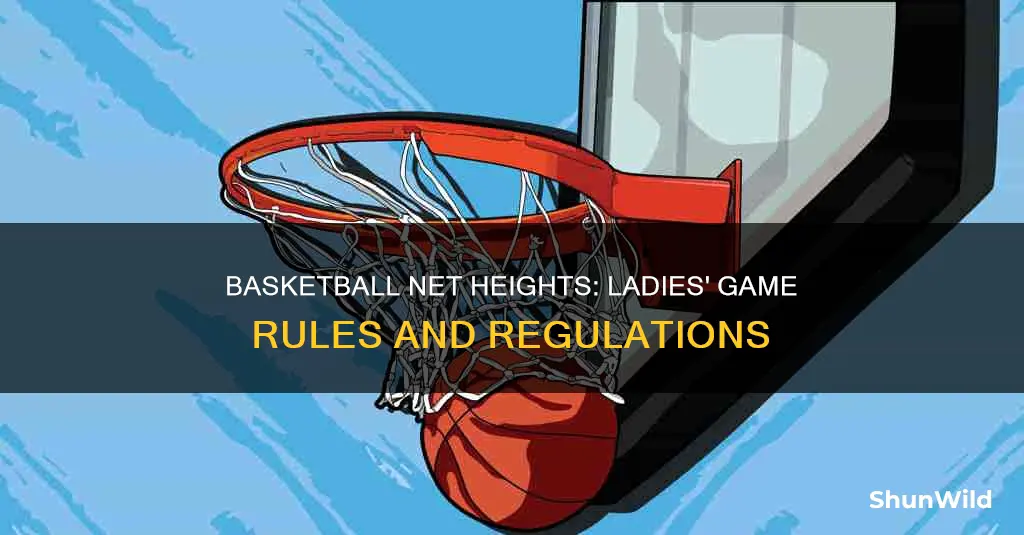 how high is a ladies basketball net