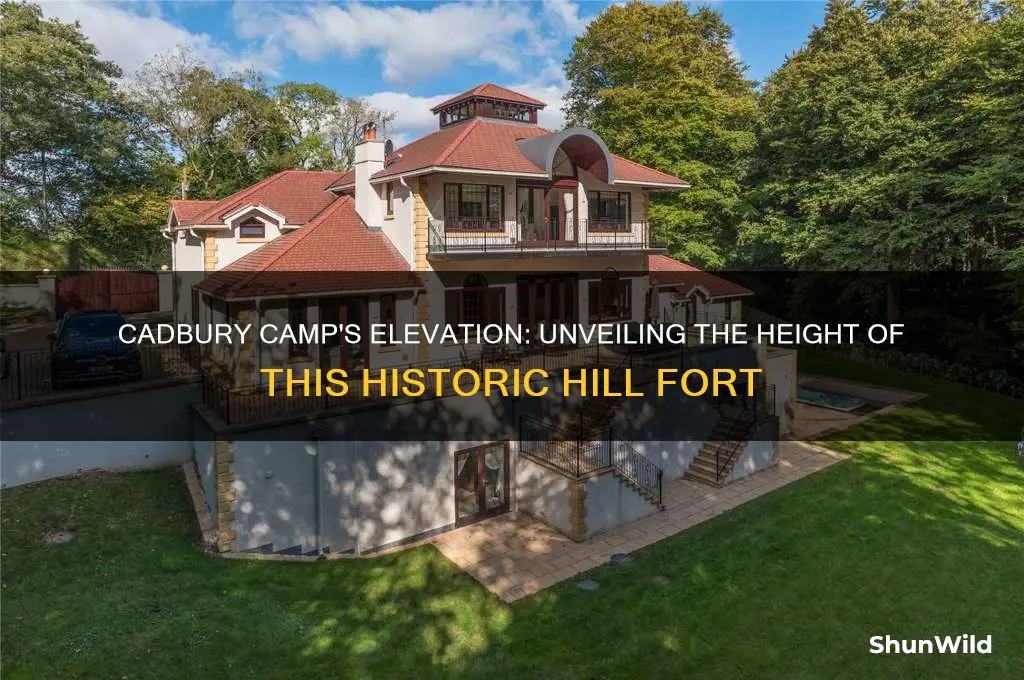 how high is cadbury camp