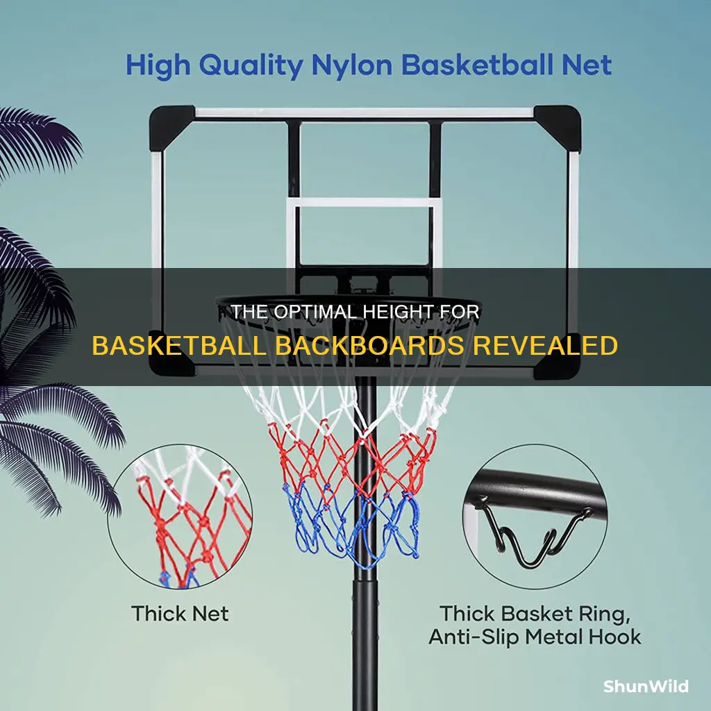 how high is the backboard in basketball