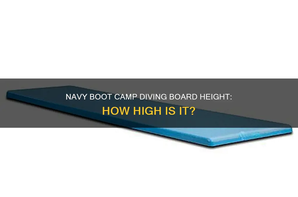 how high is the diving board in navy boot camp