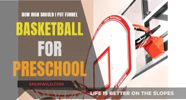Preschool Basketball: Setting the Right Funnel Height