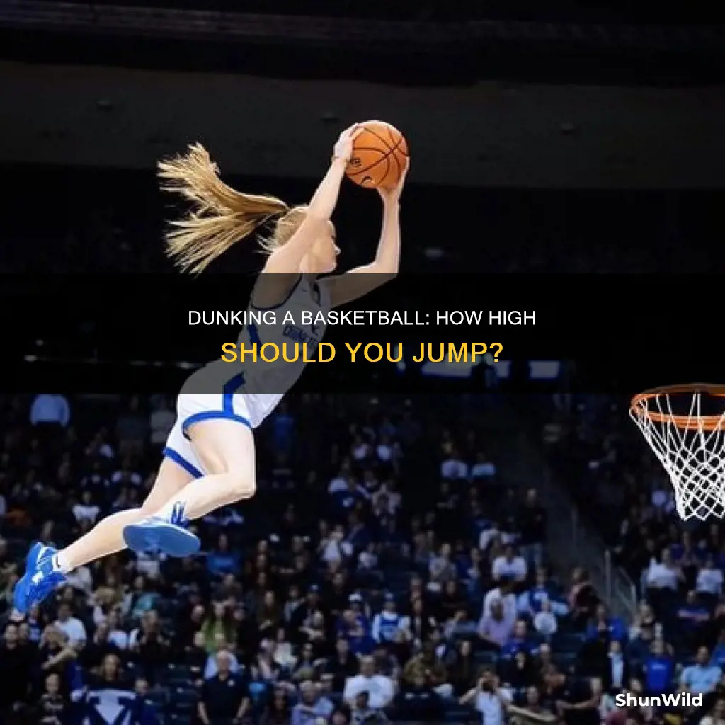 how high to dunk a basketball