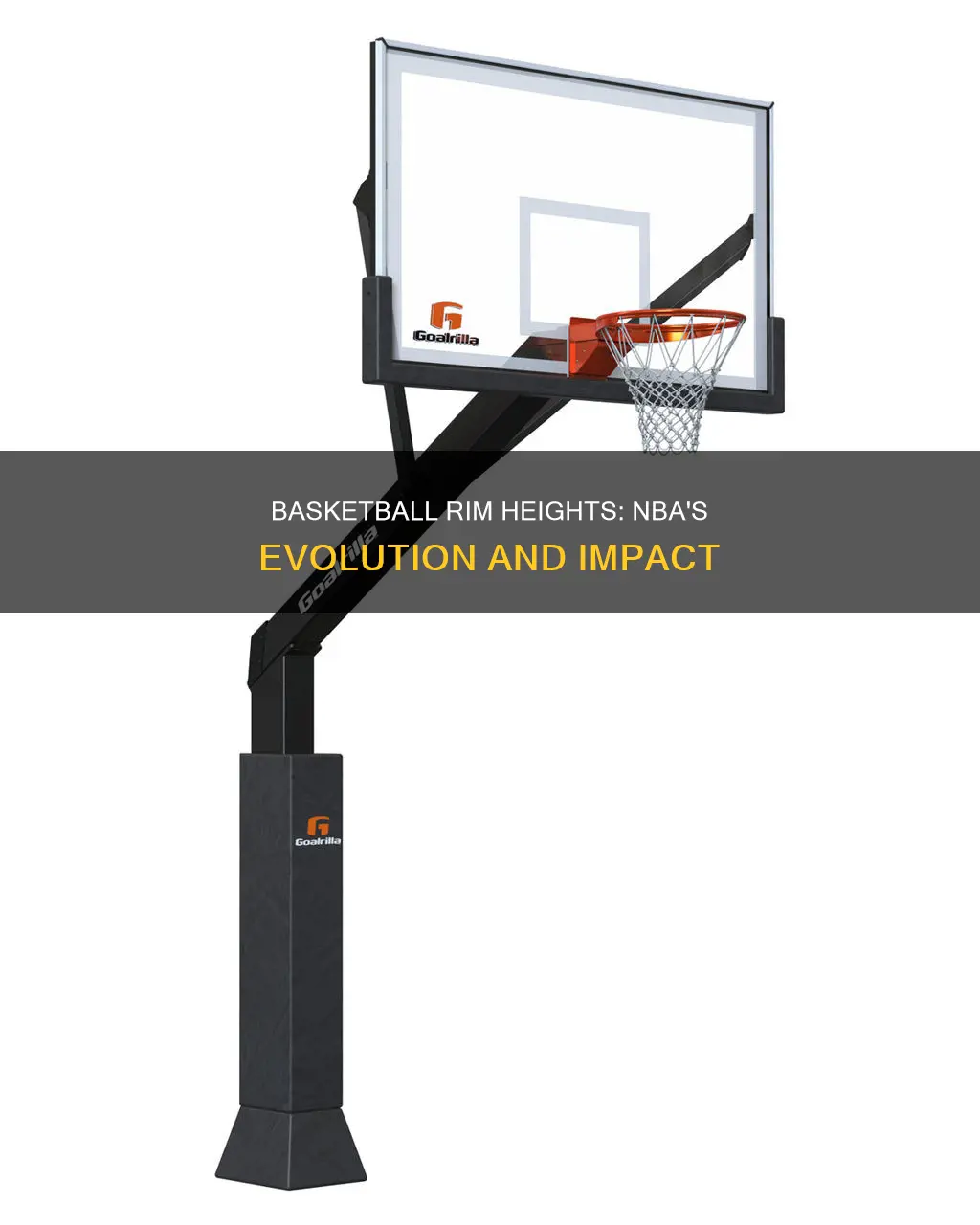 how high was the basketball rim in nba