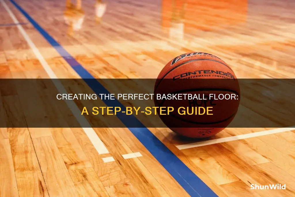 how is a basketball floor made