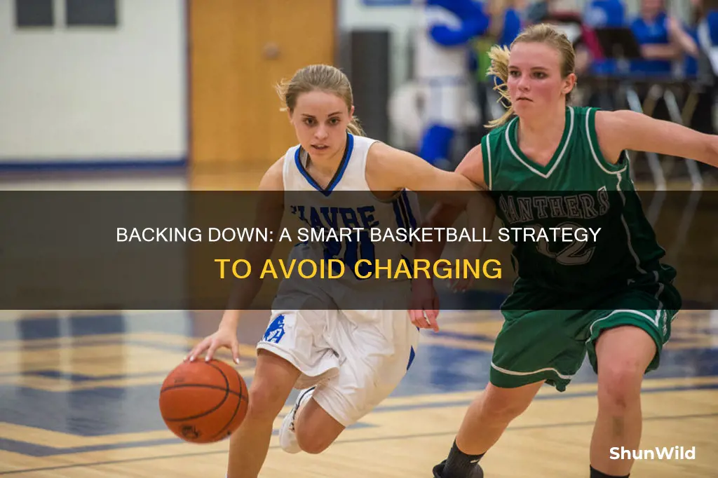 how is backing down not charging basketball