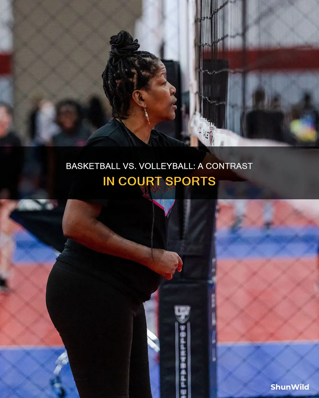 how is basketball different from volleyball