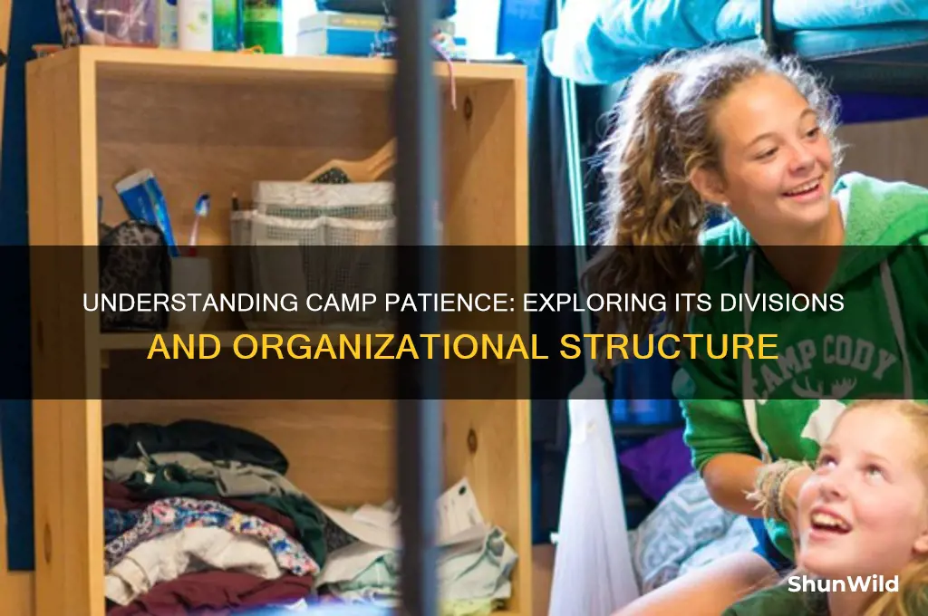 how is camp patience divided