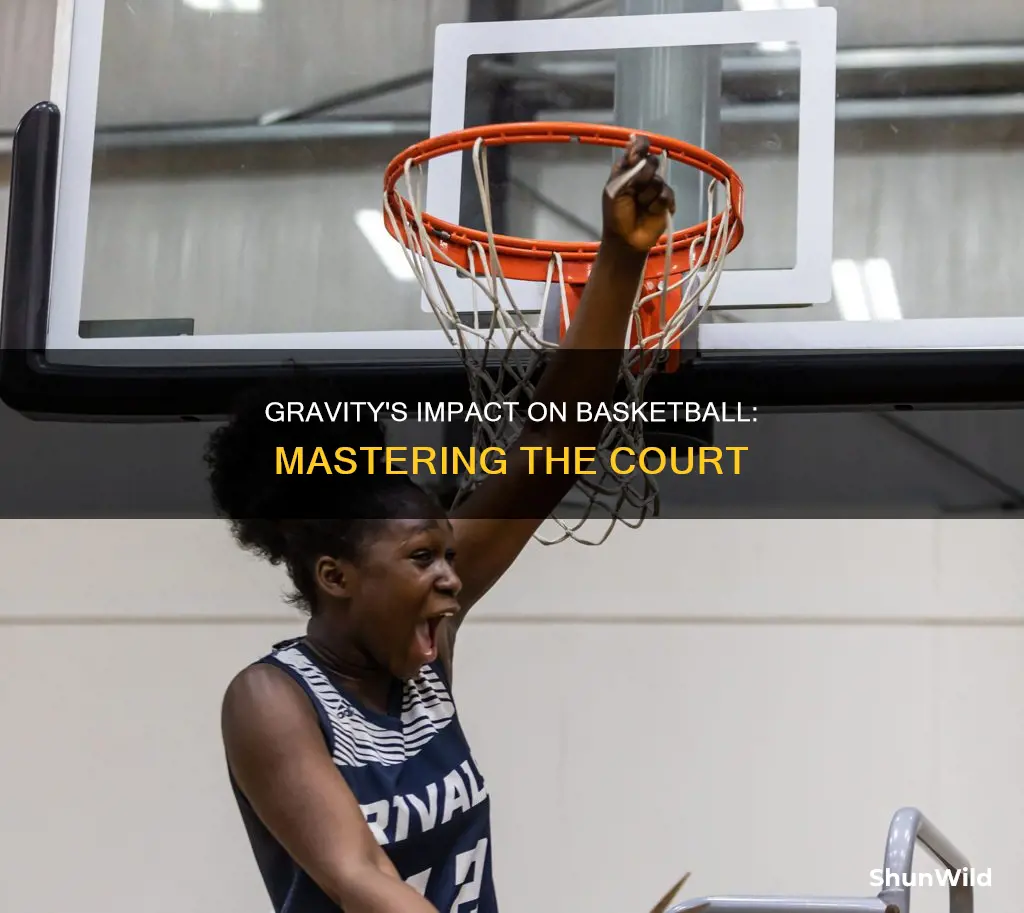 how is gravity used in basketball